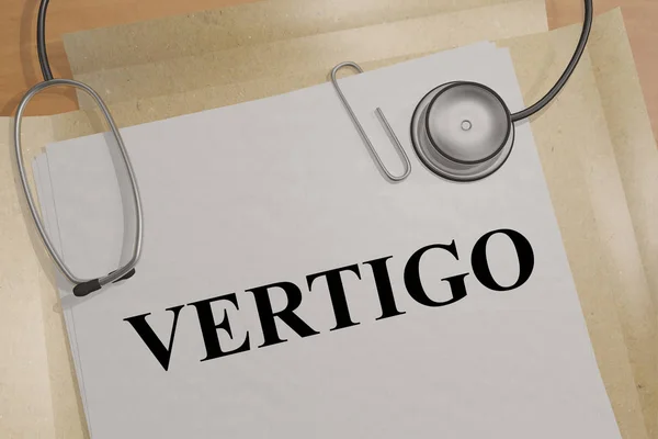 VERTIGO - medical concept — Stock Photo, Image