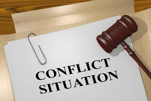 Konflikt situation concept — Stockfoto