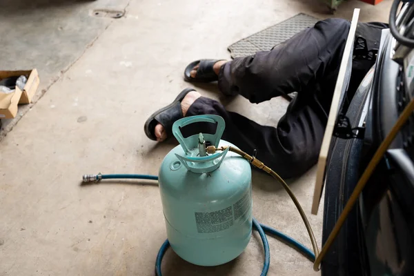 Araç Klima Kontrol Servisi, sızıntı algılaması, dolgu soğutucu, ölçmek için kullanılan Manometre