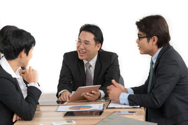 Grupo Gente Negocios Feliz Una Sala Reuniones — Foto de Stock