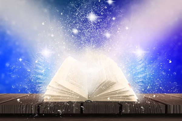 Sihirli kitap ile arka plan