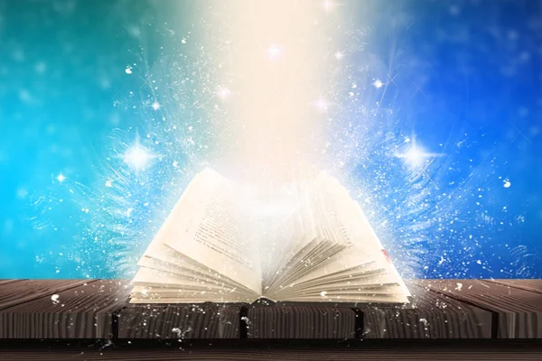 Sfondo Astratto Con Libro Magico — Foto Stock