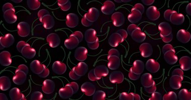 İzole arka plan, closeup kiraz