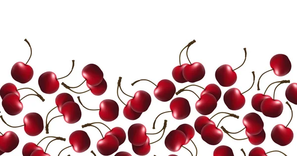 Cherry Isolated Background Closeup — Stock Photo, Image