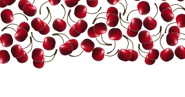 Cherry Isolated Background Closeup — Stock Photo, Image