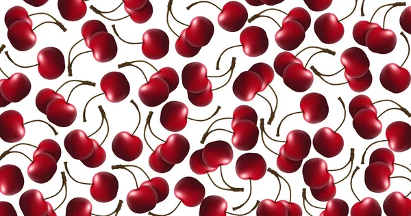 Cherry Isolated Background Closeup — Stock Photo, Image