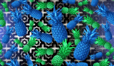 Soyut meyve arka plan, ananas