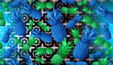 Soyut meyve arka plan, ananas