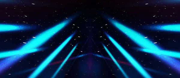 Neonljus Bakgrund Bakgrunden Lampor Neon Ljus Rök Dimma — Stockfoto