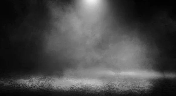 Boş bir karanlık oda arka plan