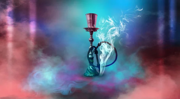 Hookah Hermoso Fondo Oriental Humo — Foto de Stock