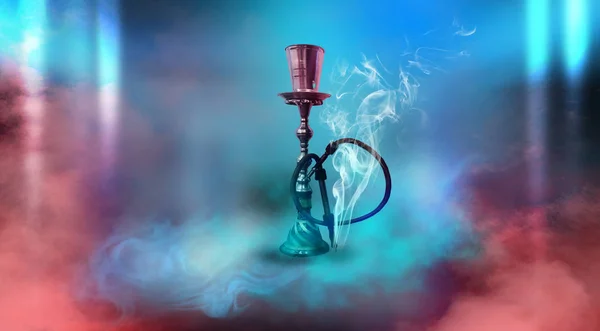 Hookah Hermoso Fondo Oriental Humo — Foto de Stock