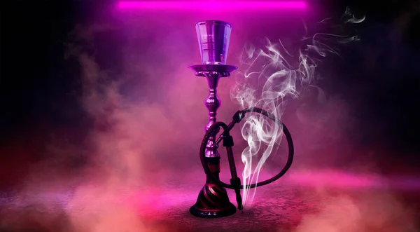 Hookah Hermoso Fondo Oriental Humo — Foto de Stock