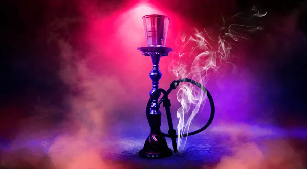 Hookah Beautiful Oriental Background Smoke — Stock Photo, Image