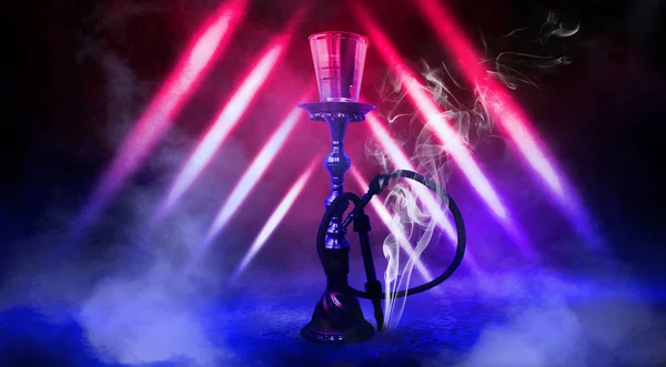 Hookah Hermoso Fondo Oriental Humo — Foto de Stock