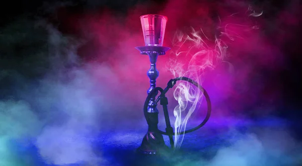 Hookah Hermoso Fondo Oriental Humo — Foto de Stock