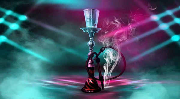 Hookah Beautiful Oriental Background Smoke — Stock Photo, Image