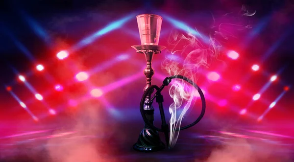 Hookah Hermoso Fondo Oriental Humo — Foto de Stock