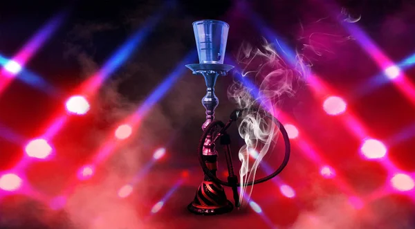 Hookah Hermoso Fondo Oriental Humo — Foto de Stock