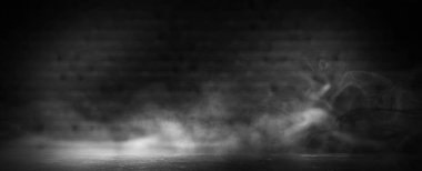 Boş bir karanlık-siyah Oda arka plan. 