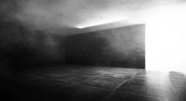 Background of an empty dark-black room.