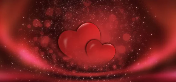 Valentines Day Sale Background Red Heart Red Romantic Background Greeting — Stock Photo, Image