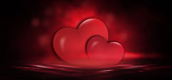 Valentines Day Verkoop Achtergrond Rood Met Hart Rode Romantische Achtergrond — Stockfoto