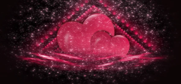 Valentines Day Sprzedaż Tło Czerwone Serce Czerwonym Tle Romantyczne Kartki — Zdjęcie stockowe
