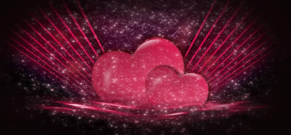 День Святого Валентина Продаж Фон Червоний Серцем Червоний Романтичний Фон — стокове фото