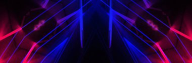 Çizgiler ve parlaklık ile soyut arka plan neon