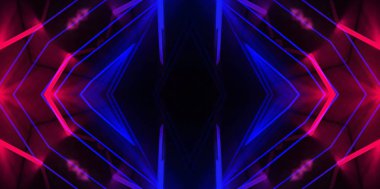 Çizgiler ve parlaklık ile soyut arka plan neon