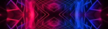 Çizgiler ve parlaklık ile soyut arka plan neon