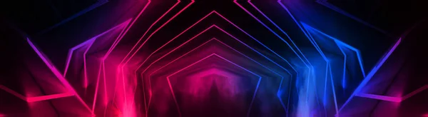 Abstracte Achtergrond Neon Met Lijnen Gloed — Stockfoto