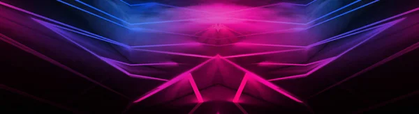 Abstracte Achtergrond Neon Met Lijnen Gloed — Stockfoto