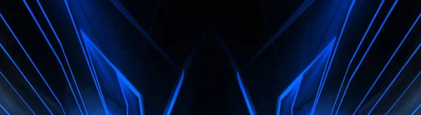 Abstract Blue Neon Background Rays Lines — Stock Photo, Image