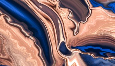 Sıvı akrilik reçine tasviri. Taş dilimi. Boşanmalar, pürüzsüz çizgiler, renkler. Altın çizgiler, fırça darbeleri. Akrilik, epoksi, yarım tonlu soyutlama. Sanat akriliği.