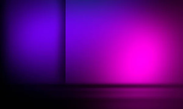 紫外線未来抽象光 ライトレーザーライン バイオレットとピンクのグラデーション 現代の背景ネオンライト 空のステージスポットライトネオン 水への反射対称性 — ストック写真