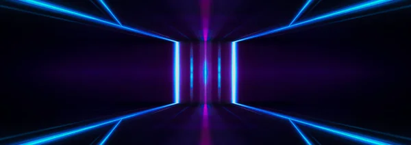 Ultraviolet Futuristisch Abstract Licht Lichte Laserlijn Violet Roze Verloop Moderne — Stockfoto