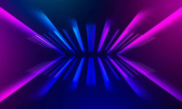 Hintergrund Leere Show Szene Ultraviolett Dunkler Abstrakter Hintergrund Geometrische Neon — Stockfoto