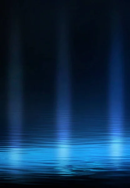 Темно Синій Абстрактний Футуристичний Фон Лазерні Неонові Промені Неонове Світло — стокове фото