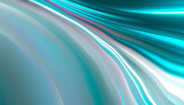 Pürüzsüz neon çizgileri olan soyut modern arkaplan. Işık çizgileri, parlak aksanlı arka plan. Akrilik sıvı soyut.