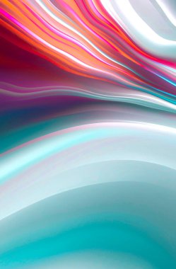 Neon parlak sıvı çizgileri akan soyut modern gri arka plan. Işık çizgileri, parlak aksanlı arka plan. Akrilik sıvı soyut.