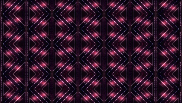 Абстрактний Неоновий Фон Неоновий Геометричний Малюнок Темний Фон Лініями Лініями — стокове фото