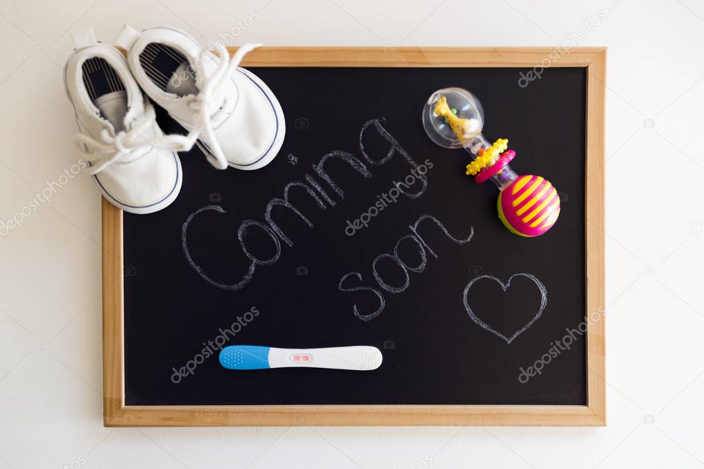 Waiting for labour, maternity concept. 