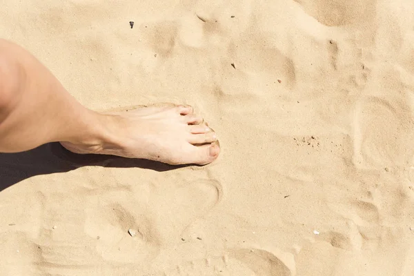 Ayak kum. Yaz tatil kavramı