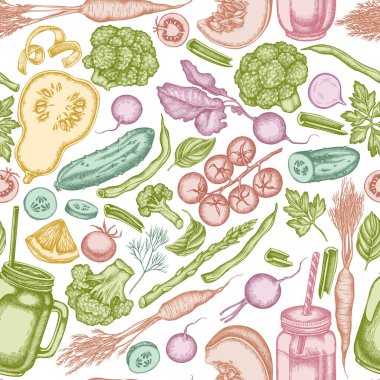 El yapımı pastel limon, brokoli, turp, yeşil fasulye, kiraz domatesleri, pancar, yeşillik, havuç, fesleğen, balkabağı, smoothie cup, tütün kavanozları, salatalık, kereviz.