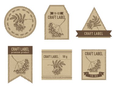 Rowan illüstrasyonlu vintage tasarımı