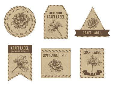 Amarillis illüstrasyonlu vintage tasarımı