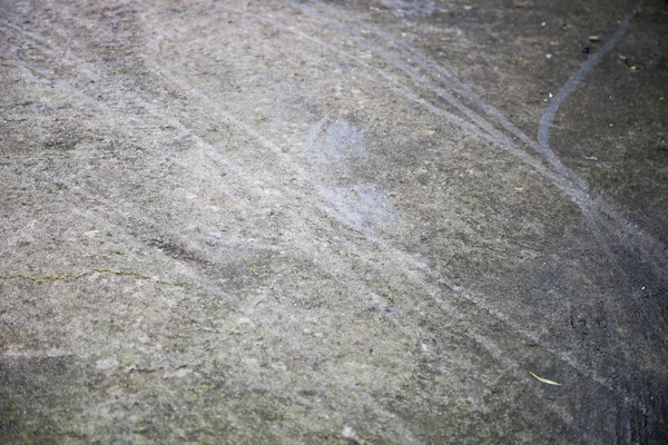 Spuren Kratzer Auf Einer Betonoberfläche — Stockfoto