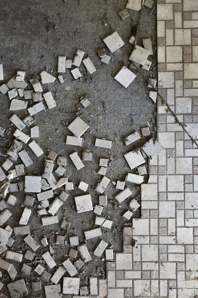 Azulejos Habían Roto Tiempo Trabajo — Foto de Stock